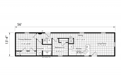 Dutch Housing Aspire 1456H21023 Mobile Home Floor Plan