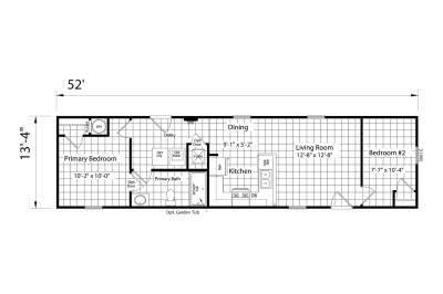 Dutch Housing Aspire 1452H21081 Mobile Home Floor Plan