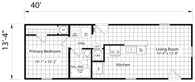 Dutch Housing Aspire 1440H11065 Mobile Home Floor Plan