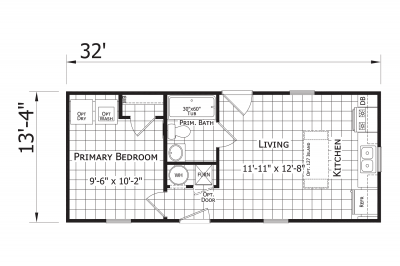 Dutch Housing Aspire 1432H11214 Mobile Home Floor Plan