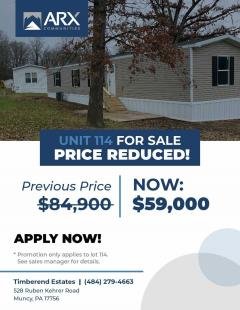 Photo 1 of 11 of home located at 528 Kehrer Road Lot 114 Muncy, PA 17756