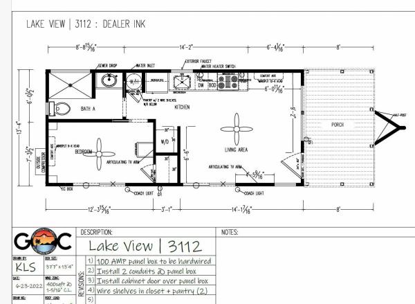 2023 Great Outdoor Cottages Lake View 3112 Mobile Home