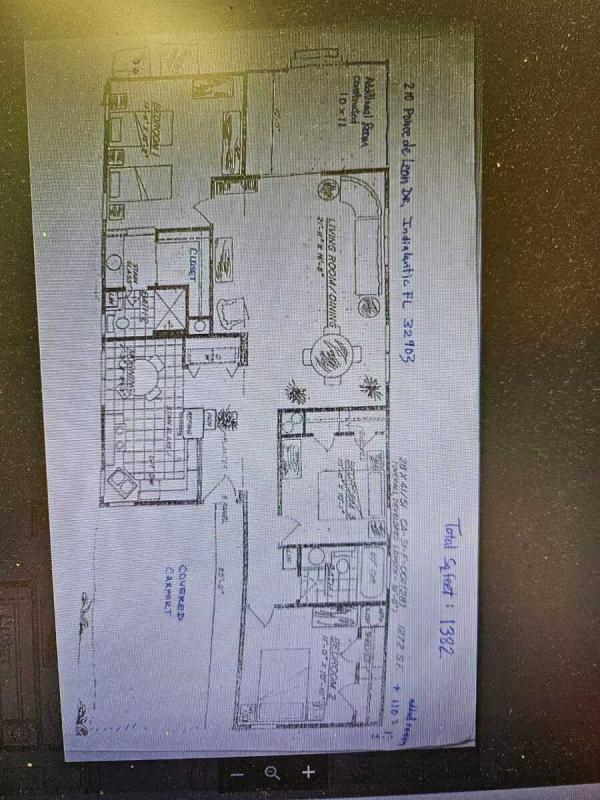 Floor plan of home