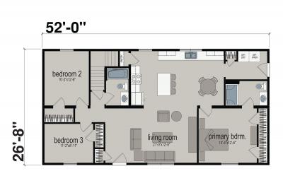 New Image Homes NI-613 Mobile Home Floor Plan