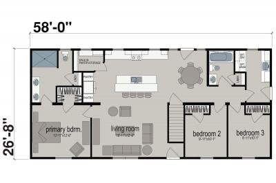 New Image Homes NI-619 Mobile Home Floor Plan