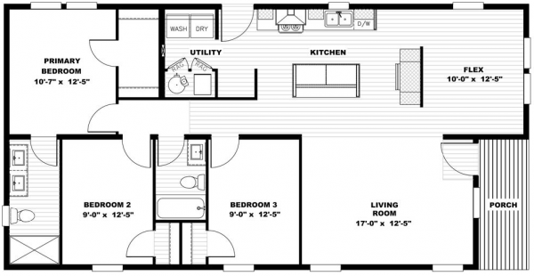 2024 Clayton 81TMP28523B Mobile Home