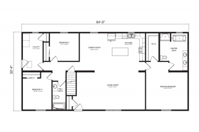 New Image Homes NI-620 Mobile Home Floor Plan