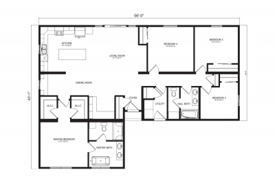 New Image Homes NI-628 Mobile Home Floor Plan