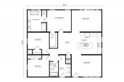 New Image Homes NI-629 Mobile Home Floor Plan