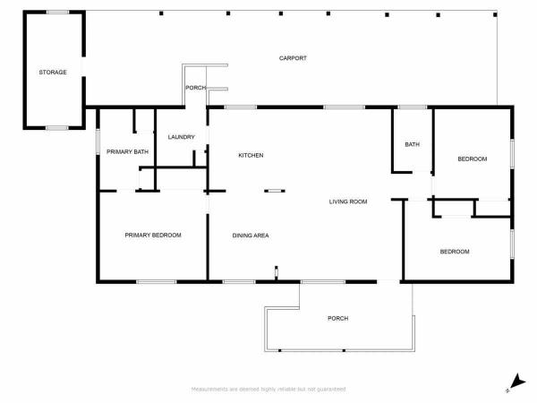 Floor plan of home