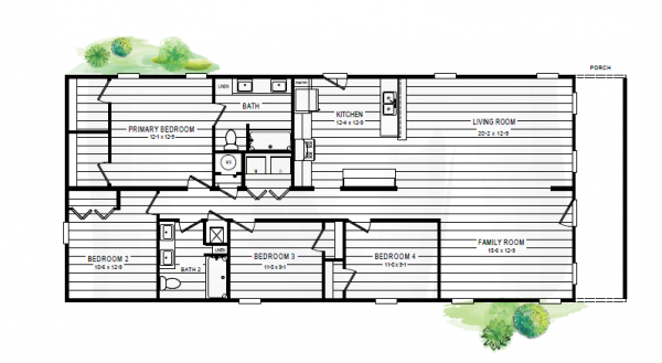 Floor plan of home