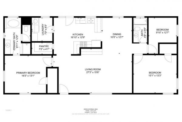 Floor plan of home