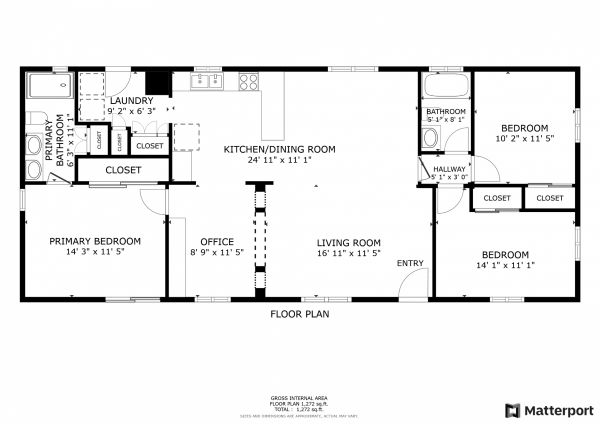 Floor plan of home