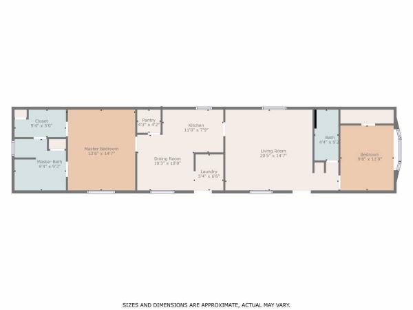 Floor plan of home