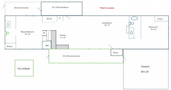 Floor plan of home