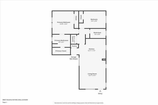 Floor plan of home