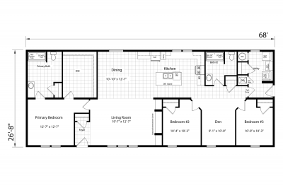 Dutch Housing Aspire 2868H32394 Mobile Home Floor Plan