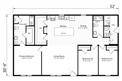 Dutch Housing Aspire 3252H32377 Mobile Home Floor Plan