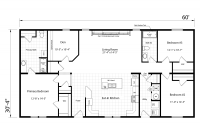 Dutch Housing Aspire 3264H32181 Mobile Home Floor Plan