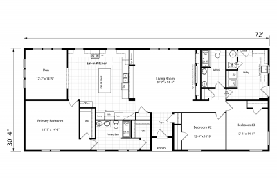 Redman Homes Paramount 3272H32186 Mobile Home Floor Plan