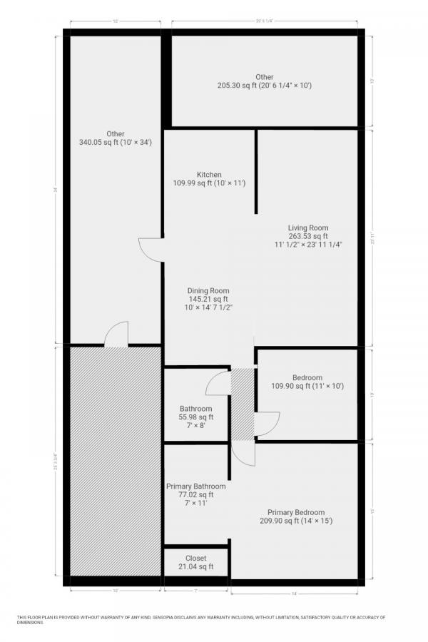 Floor plan of home