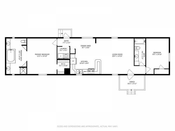 Floor plan of home