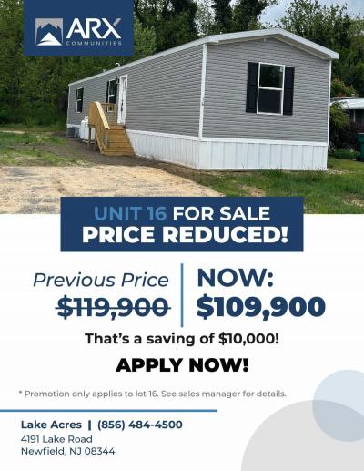 Mobile Home at 4191 Lake Road Lot 16 Newfield, NJ 08344