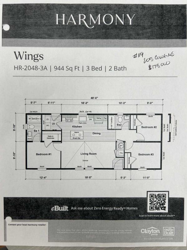 2024 Clayton HR-2048-3A Manufactured Home