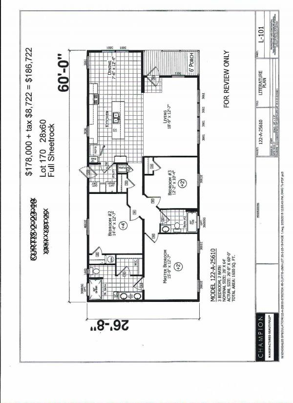 2025 Champion 170 25610 Mobile Home