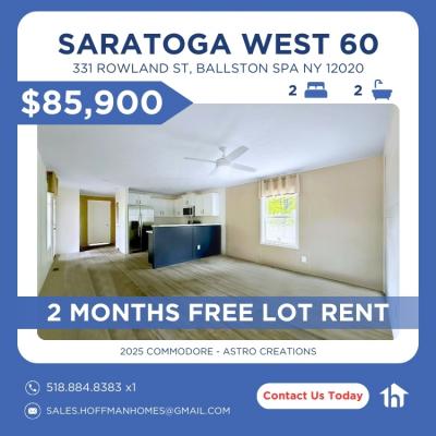 Mobile Home at Saratoga West 60 Ballston Spa, NY 12020