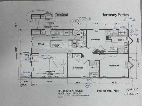 2024 Clayton HRR-2852-3D Manufactured Home