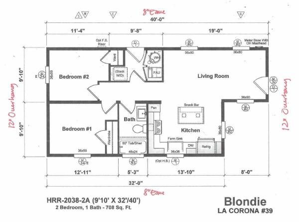 2024 Clayton  HRR - 2038 -2A Manufactured Home