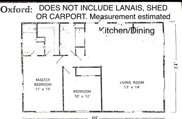 MANATEE FLMHS 2/2 OXFORD Mobile Home