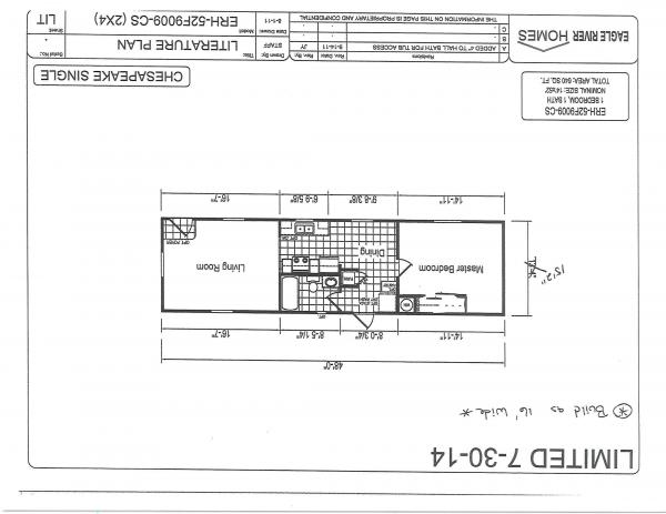 2020 Eagle River Cl-60s155 Mobile Home