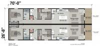 2024 Champion 395A Multi Section Duplex/Northwood Singlewide - Gray/White  Home