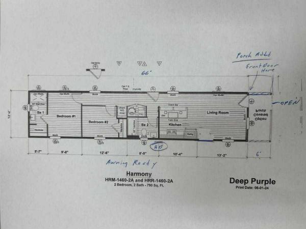 Floor plan of home