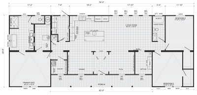 Scotbilt Homes Yellowstone 3276532 Mobile Home Floor Plan