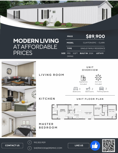 Mobile Home at 112 Raccoon Ln. Midway Park, NC 28544