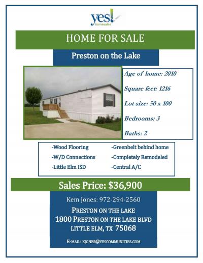 Mobile Home at 5301 E. Mckinney Street, #403 Denton, TX 76208