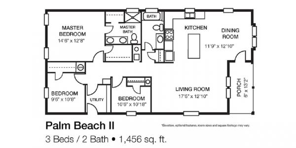 2019 Clayton - Addison Palm Beach Mobile Home