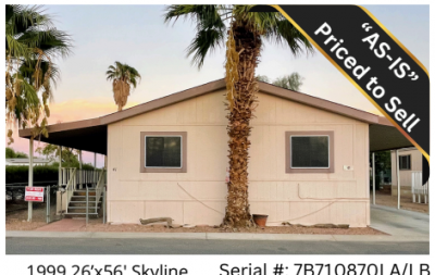 Mobile Home at 2450 E Hobsonway Blythe, CA 92225