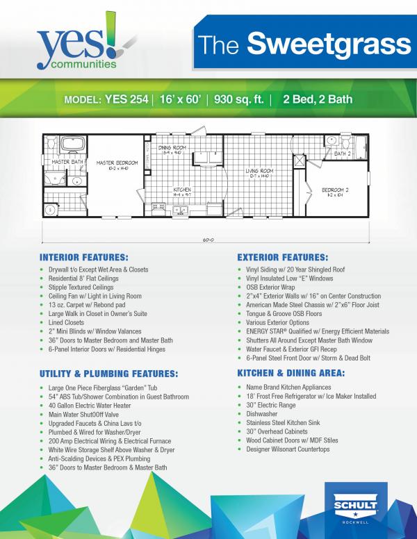 2017 Schult The Sweetgrass Mobile Home