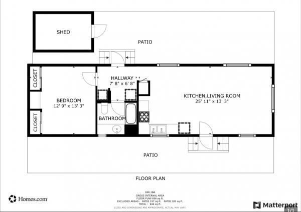 Floor plan of home