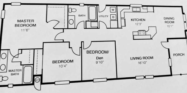 Floor plan of home