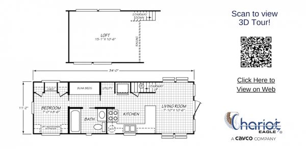 2025 Chariot Eagle EG12341A Manufactured Home