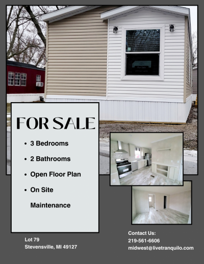 Mobile Home at 5080 Saint Joseph Ave Lot 79 Stevensville, MI 49127