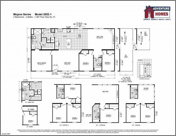 2025 Adventure 15 Mojave 2852-1  Home