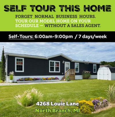 Mobile Home at 4268 Louie Lane (Lot #73) North Branch, MI 48461