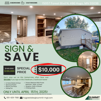 Mobile Home at 15057 Forest Blvd N #86 Hugo, MN 55038