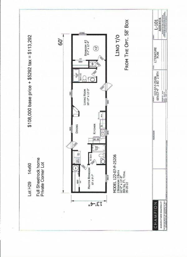 2025 Champion H29 25206 Manufactured Home